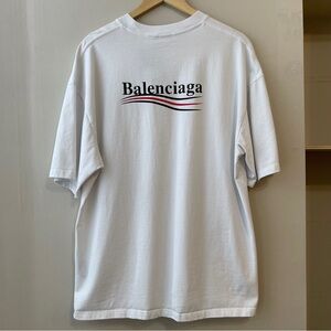 Authentic Balenciaga Political Campaign Logo T-Shirt Size Large Relaxed Fit